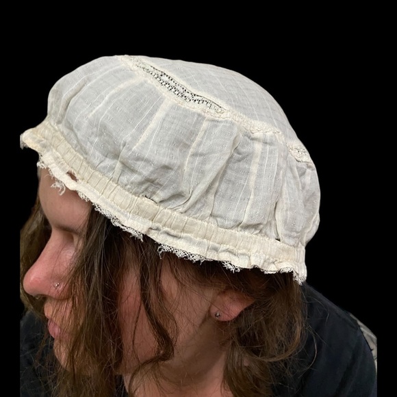 Edwardian Cotton Bed Hat main image 8